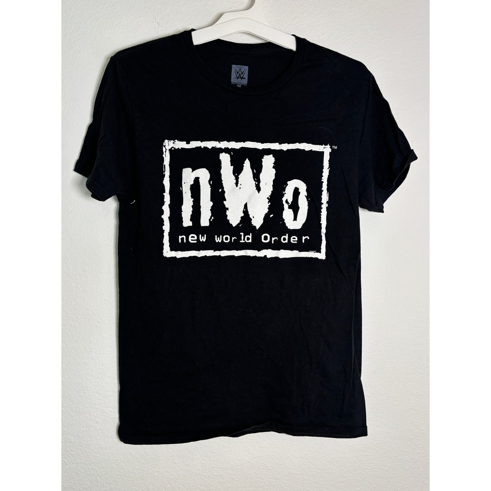 WWE‎ Authentic nWo New World Order Graphic T-Shirt Black Mens Size M Wrestling
